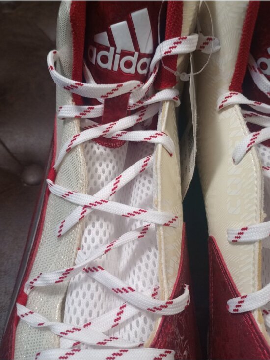 New Adidas Crazyquick 2.0 Mid Soccer/Football Cleats Red & White   Size 15 main image 15
